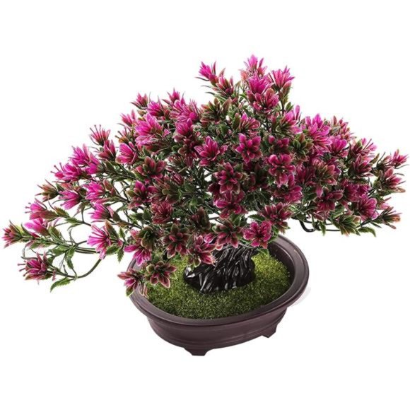 2 Pack Artificial Bonsai Tree, Small Fake Plants Decor, Indoor Faux Potted Plant - Picture 3 of 6